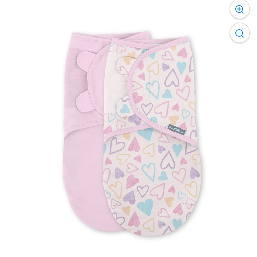 SwaddleMe Pastel Heart Diaper Covers (0-3 M)